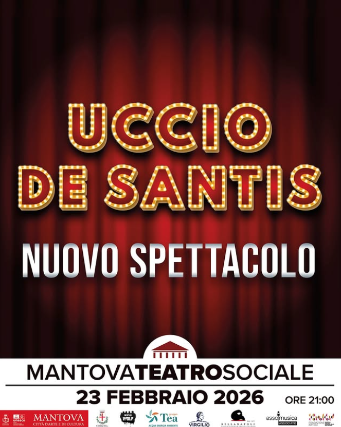 Featured image for “Uccio De Santis sarà al Teatro Sociale di Mantova con il suo nuovo esilarante spettacolo il 23 febbraio 2026”