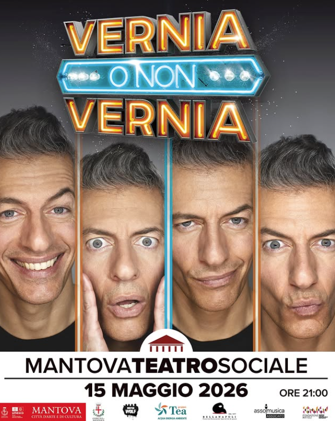 Featured image for “Il nuovo spettacolo di Giovanni Vernia “Verinia o non Vernia” sarà sul palco del Teatro Sociale di Mantova il 15 maggio”