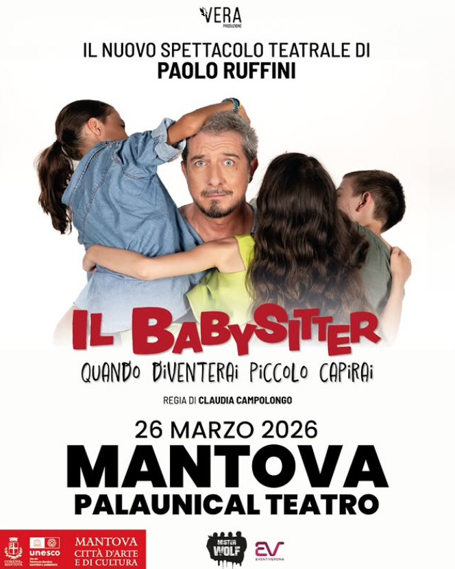 Featured image for “Il nuovo spettacolo di paolo Ruffini “Il Babysitter” arriva al Palaunical di Mantova il 26 marzo”