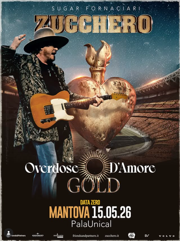 Featured image for “Sarà il PalaUnical di Mantova a ospitare il 15 maggio la spettacolare DATA ZERO di Zucchero “Sugar” Fornaciari”