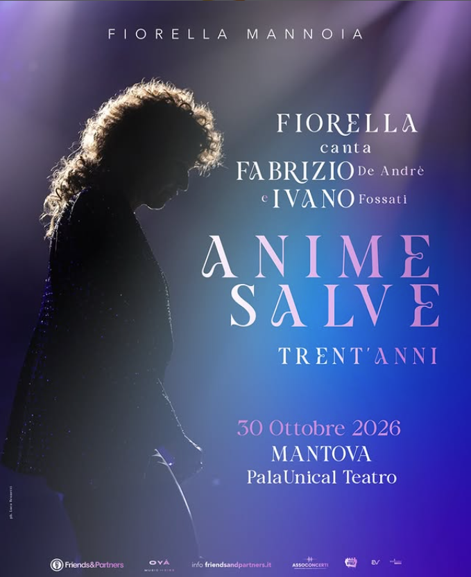 Featured image for “Fiorella Mannoia sarà in concerto al PalaUnical di Mantova il 30 ottobre”