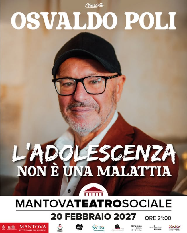 Featured image for “Il Dott. Poli, psicologo e psicoterapeuta porterà il suo nuovo spettacolo sul palco del Teatro Sociale di Mantova il 20 febbraio 2027”