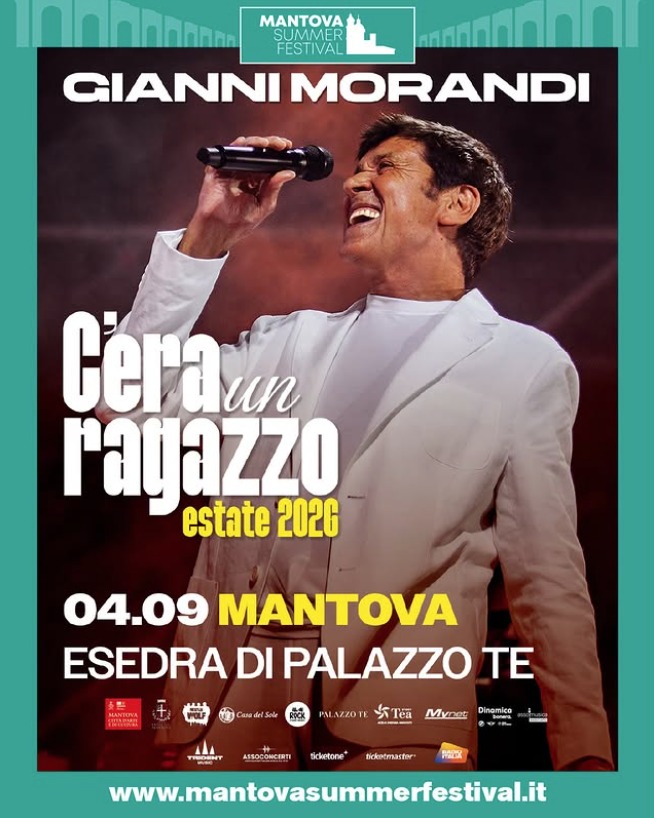 Featured image for “Gianni Morandi farà tappa al Mantova Summer Festival il 4 settembre con il suo Summer Tour “C’era un ragazzo””