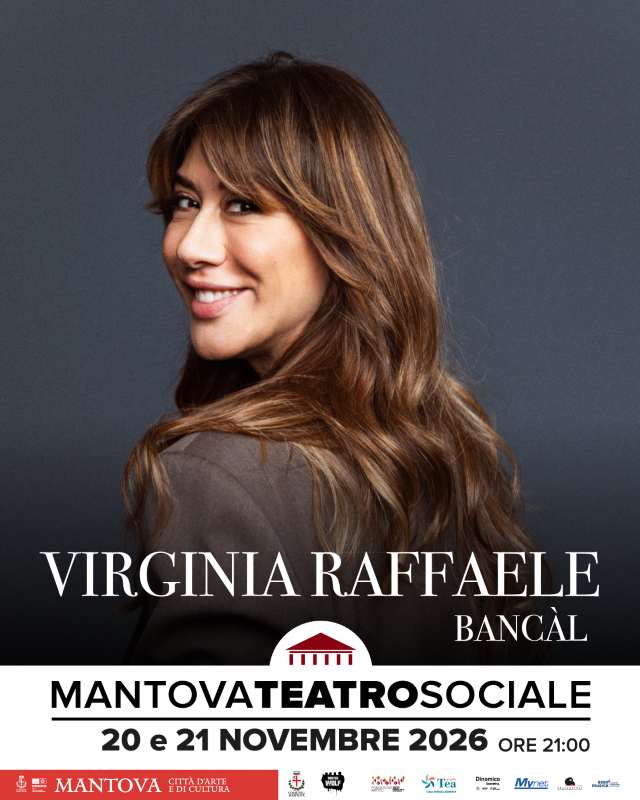 Featured image for “Il 20 e il 21 novembre Virginia Raffaele porterà sul palco del Teatro Sociale di Mantova il suo ultimo spettacolo “Bancàl””