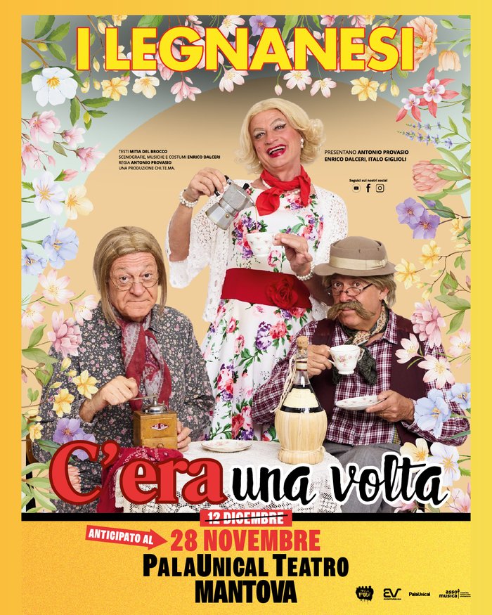 Featured image for “I Legnanesi al PalaUnical di Mantova: lo spettacolo sarà anticipato al 28 novembre”