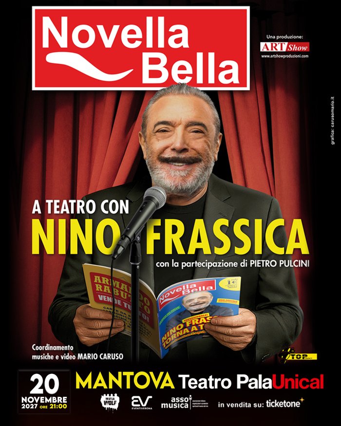 Featured image for “Nino Frassica porta “Novella Bella” al Teatro PalaUnical di Mantova il 20 novembre 2027”
